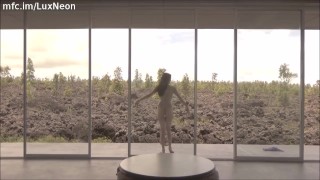Epic Outdoor Hawaii View Striptease and Erotic Dancing