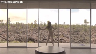Epic Outdoor Hawaii View Striptease and Erotic Dancing