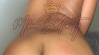 Mixed slut with wet pussy rides black dick