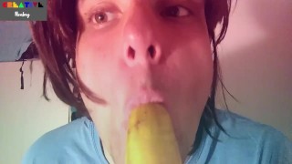 Banana Blowjob Suck
