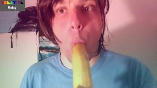 Banana Blowjob Suck