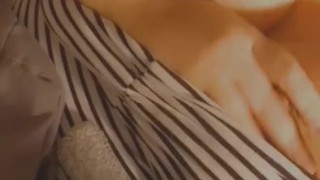 Playing with my big boobs nipples so hard 