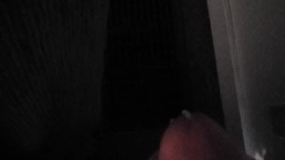 Jerking off secretly while roommates home