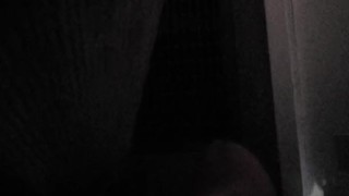 Jerking off secretly while roommates home