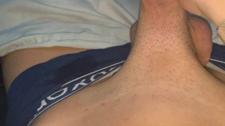 Jerking off in my stepbrothers boxers.