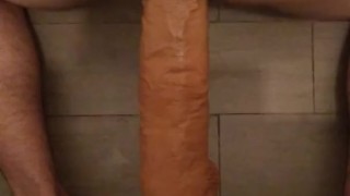 Gay anal dildo kingcock Pipedream 14'' first vid