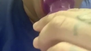 Sucking the fuck out of my vibrator