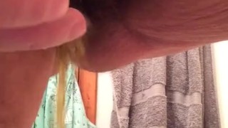 BBW Mature MILF Sounding Rod plugging urethera piss pee