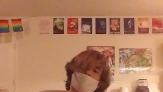 Bunny Pajamas Twink Has A Quick Tug