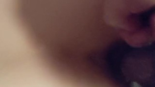 TFT11 my pussy Filled while I masterbate on his cock stoping before I cum 