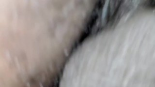 Horny Ebony BBW gets doggy style internal creampie from BHM at 5am. ASMR