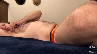 Stud In Jockstrap Plays, Winks, & Fingers His Asshole