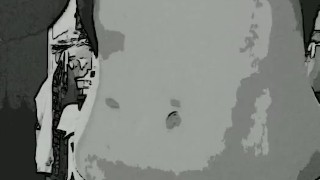 Sexy Milf dancing in cartoon style