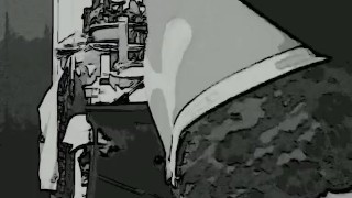 Sexy Milf dancing in cartoon style