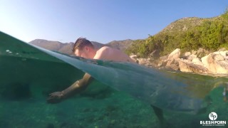 ...unter Wasser wixxen...im Urlaub wohlfühlen...mit dem bleshcouple...