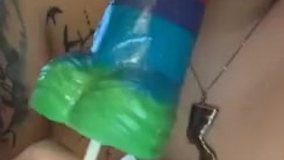 BIG CANDY DICK IN MY THROAT!!