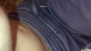 Hot milking teen drinks her breast milk