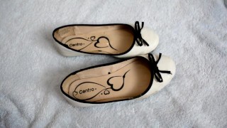 Cumshot ballet shoes sweet lady
