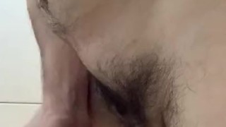 Handjob and fuck fleshlight tenga air-tech with oil and cum out