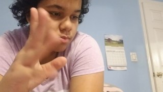 Hand Fetish and slight gag 