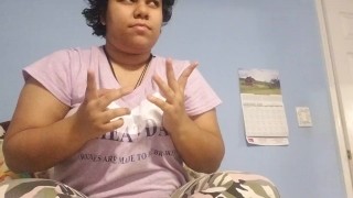 Hand Fetish and slight gag 
