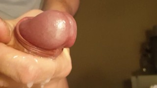 extreme close up cumshot shaved guy