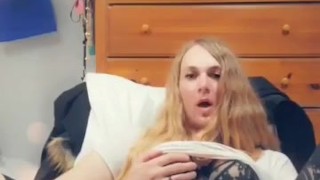 Sexy Blonde Trans Girl Fucking Her Sissy Slut AssFor You