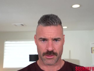 hot hairy dilf stud charles dera fucks and the focus on him with rimming!