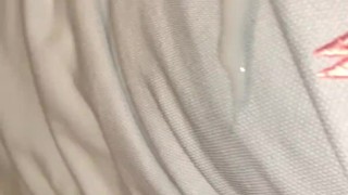 Close up cumshot huge uncut cock jerk off handjob big load 4k 60fps part 4