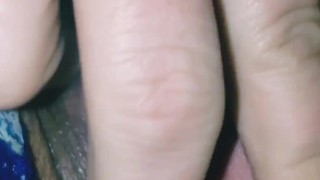 Peirced Step moms teasing pussy close up 