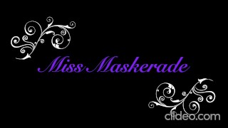 Miss Maskerade locked inside my latex hood and gag, ready for Master's use