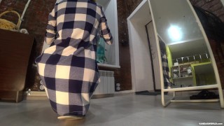 Big wet butt on Vanda's skinny frame