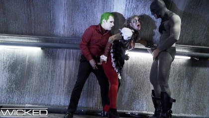 Wicked - Harley Quinn Fucked by Joker & Batman - Free Porn Videos - YouPorn