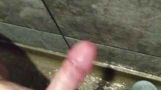 Oiled Up Shower Stroke and Cum