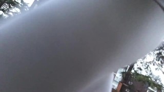 I filmed myself Walking Busy Street in COMPRESSION SHORTS after the Run