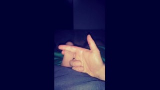 Stand on sofà i spisell my penis