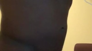 College boy smoking and stroking 