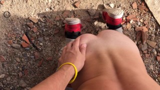 SUCKING THE COCK TO MY FRIEND IN THE FOREST