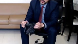 English Leather Master - Worship Daddy in his suit & leather gloves preview