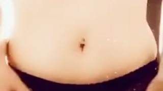 BBW strips quick before roommate catches her