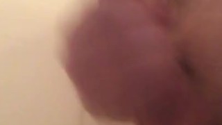 Long cock in shower 