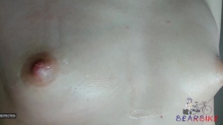 Small oil boobs