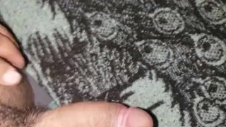 stroking my big cock