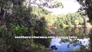 50y Cougar Jules Big Tits Public Masturbation