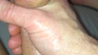Oiled up and feeling it throb hard