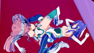 Symphogear - Tsubasa X Maria Lesbian Hentai