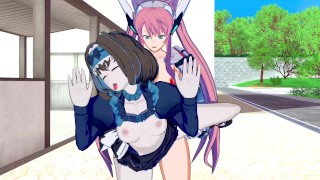 Symphogear - Garie Tuman Creampied by Futanari Maria (3D Hentai)