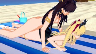 Fate/Grand Order — Ereshkigal fucked by futanari Ishtar