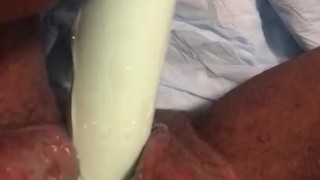 Trying to make my tight pussy open