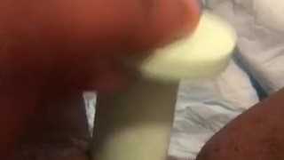 Trying to make my tight pussy open